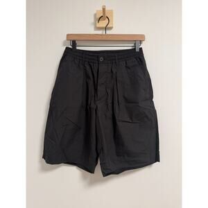 Universal Works Pleated Rec. Poly Tech Track Short in Black Size 30 NWT